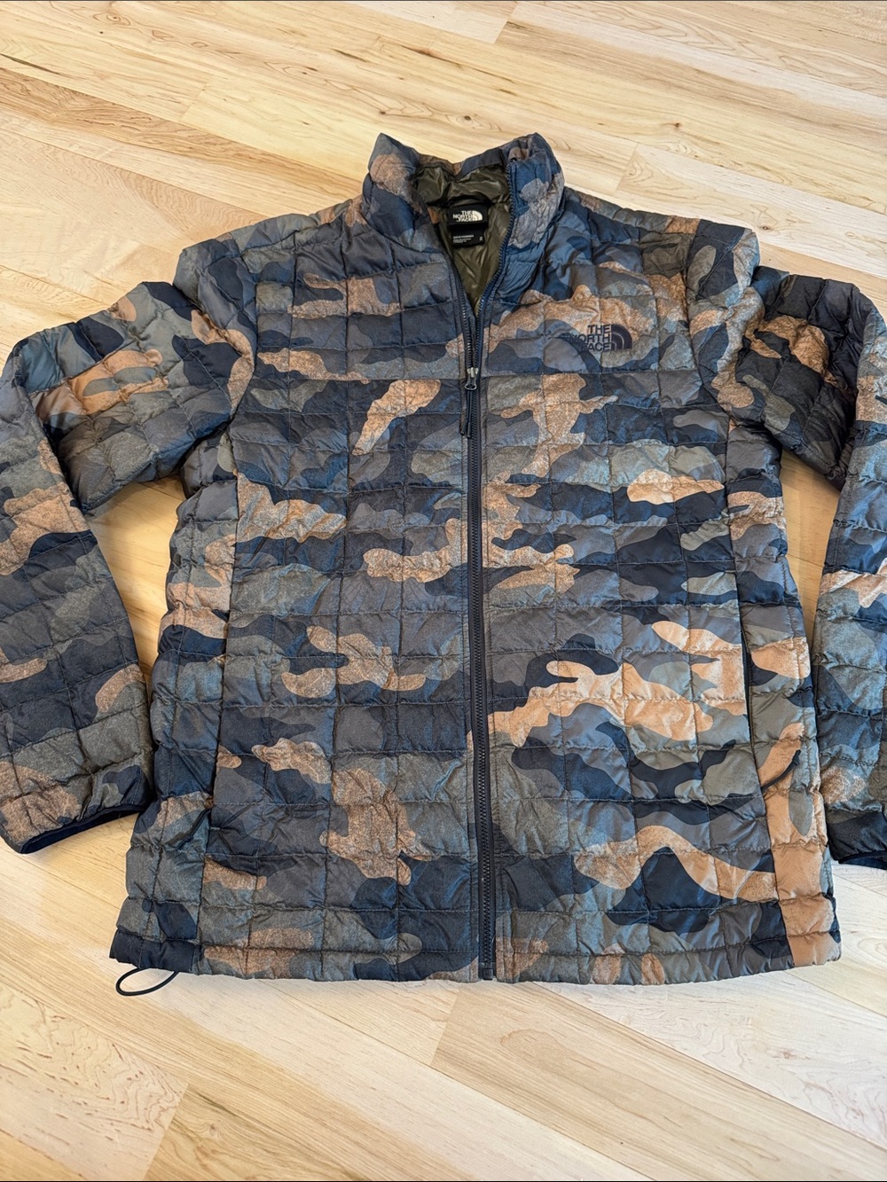The North Face Coat MensThermoball Eco Jacket Green Camo-M